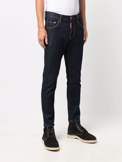 Shop Dsquared2 Mid-rise Skinny Jeans In Blue
