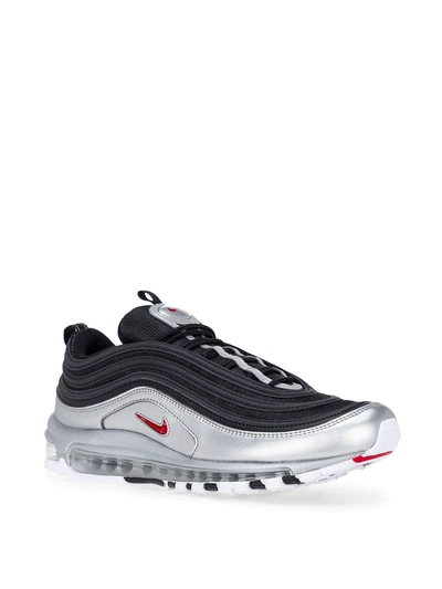 Shop Nike Air Max 97 Qs "silver Black" Sneakers