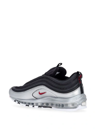 Shop Nike Air Max 97 Qs "silver Black" Sneakers