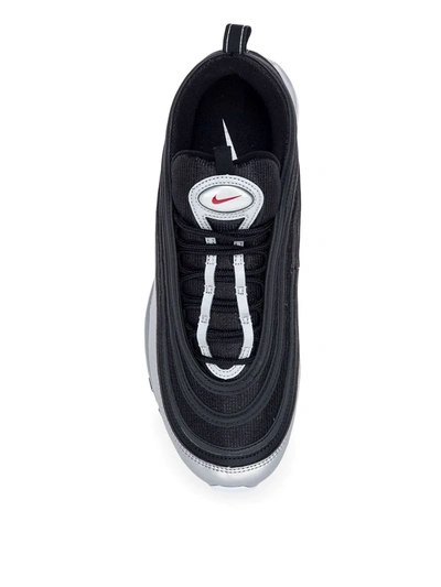 Shop Nike Air Max 97 Qs "silver Black" Sneakers