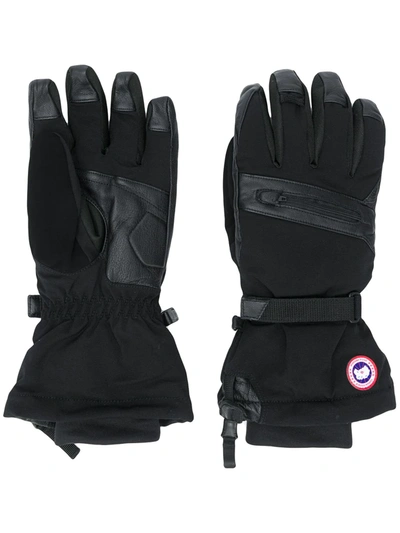 Shop Canada Goose Northern Utility Three-in-one Gloves In Black