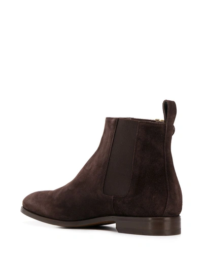 Shop Scarosso Marinella Buckled Chelsea Boots In Brown