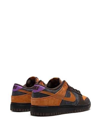 Nike Brown & Orange Dunk Retro Low-top Sneakers In Orange