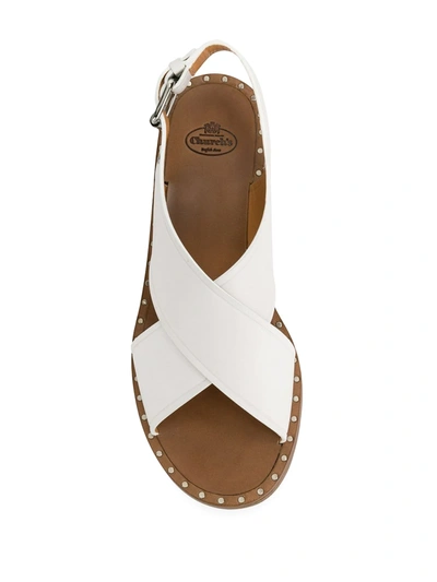 Shop Church's Rhonda Crossover Sandals In White