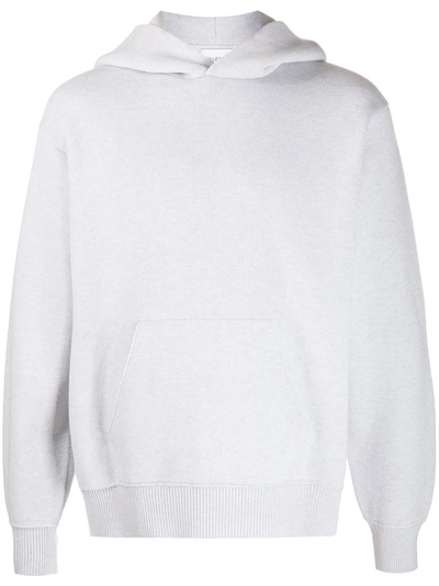 Shop Barrie Ideal Rib-trimmed Oversized Hoodie In Grey