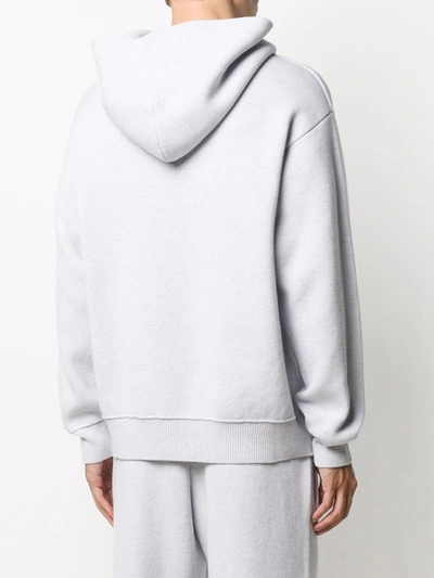 Shop Barrie Ideal Rib-trimmed Oversized Hoodie In Grey