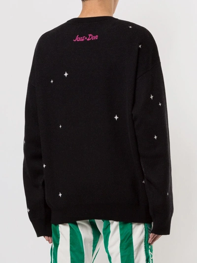 Shop Just Don Team Of The Future Sweater In Black