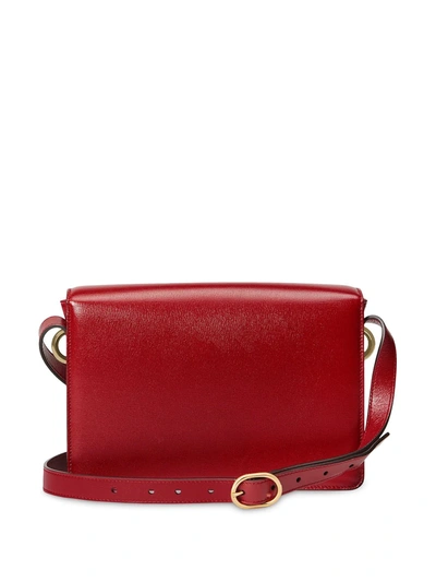 Shop Gucci Gg Ring Shoulder Bag In Red