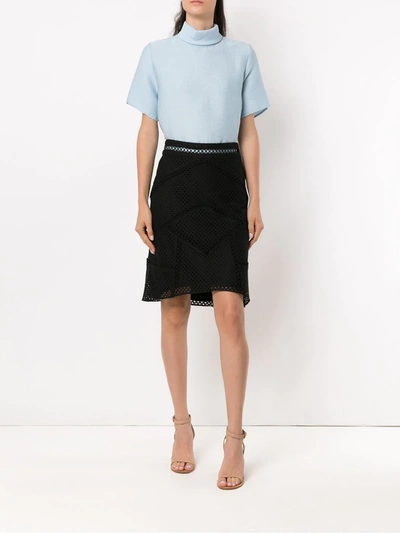 Shop Olympiah Fellari Panelled Skirt In Black