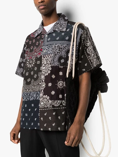 Shop Children Of The Discordance Bandana Print Shirt In Black