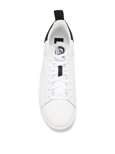 Shop Diesel S-clever Sneakers In White