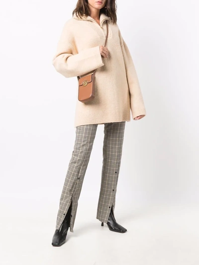 Tory Burch Miller Phone Crossbody Bag In Brown