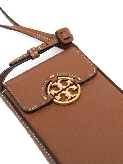 Tory Burch Miller Phone Crossbody Bag In Brown
