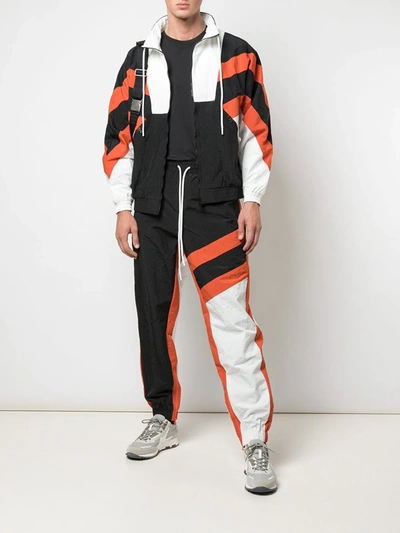 God's Masterful Children Superstar Striped Jacket In Orange