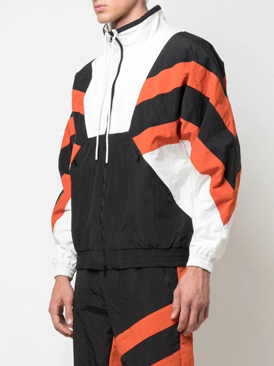 Shop God's Masterful Children Superstar Striped Jacket In Orange