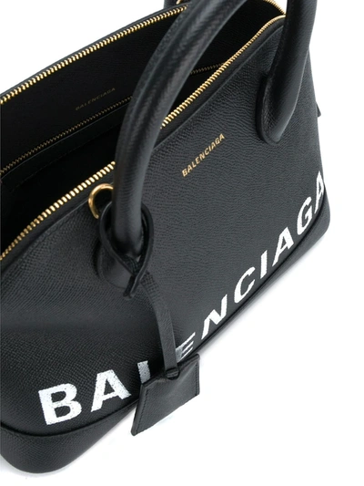 Shop Balenciaga Ville Top Handle Bag In Black