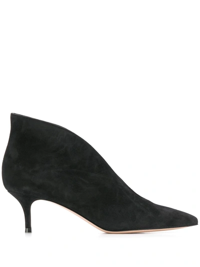 Shop Gianvito Rossi Vania 55mm Suede Pumps In Black