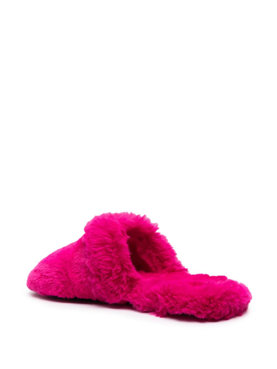 Shop Versace Palazzo Slippers In Pink