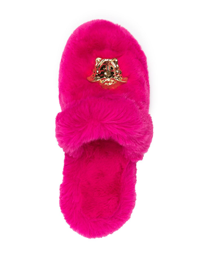 Shop Versace Palazzo Slippers In Pink