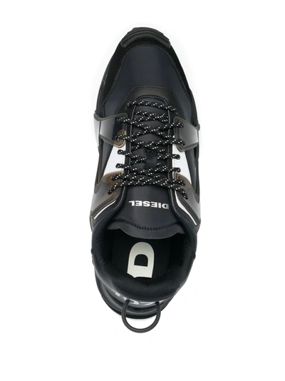 Shop Diesel Low-top Lace-up Trainers In Black