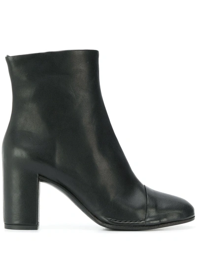 Shop Del Carlo Heeled Ankle Boots In Black