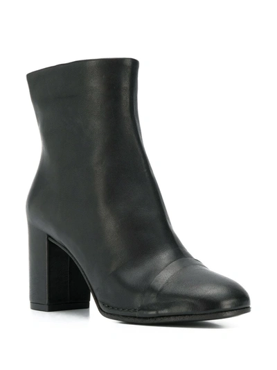 Del Carlo Heeled Ankle Boots In Black