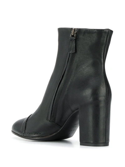Del Carlo Heeled Ankle Boots In Black