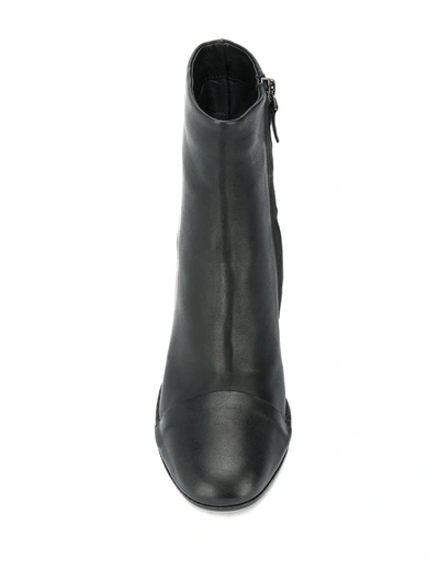 Del Carlo Heeled Ankle Boots In Black