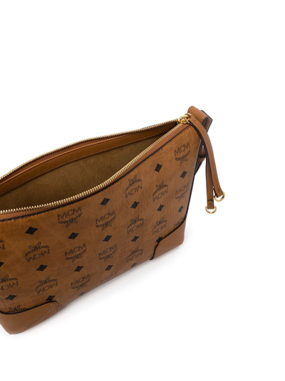 Shop Mcm Medium Klara Shoulder Bag In Brown