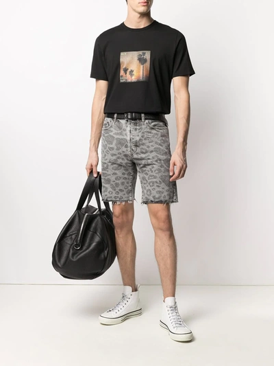 Shop Saint Laurent Vhs Sunset T-shirt In Black