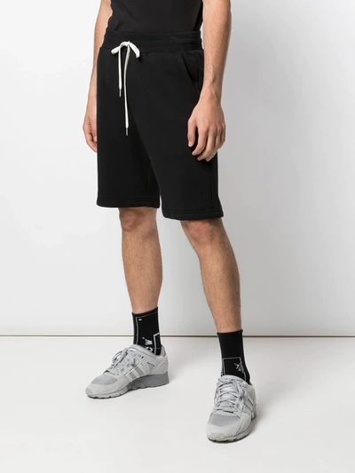 John Elliott Crimson Straight-leg Track Shorts In Black