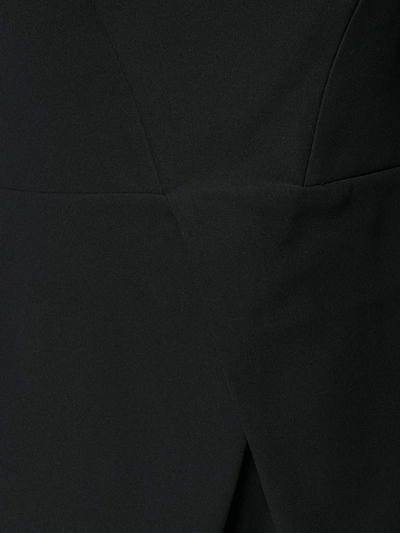 Shop Emporio Armani Off-shoulder Jumpsuit In Black