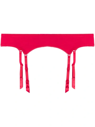 Shop Maison Close Le Petit Secret Garter Belt In Red