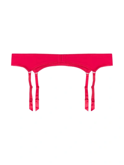 Maison Close Le Petit Secret Garter Belt In Red