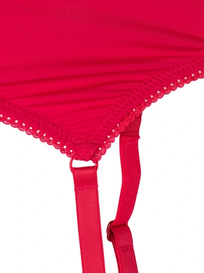 Maison Close Le Petit Secret Garter Belt In Red
