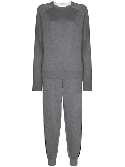 Shop Olivia Von Halle Missy London Sweatshirt And Track Pants Set In Grey