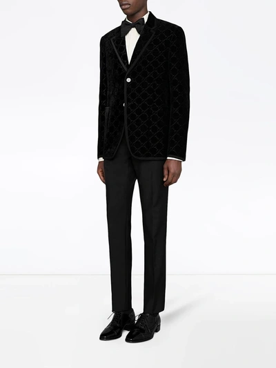 Shop Gucci Heritage Tailored Trousers In Black