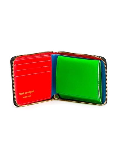 Shop Comme Des Garçons Zip Wallet In Blue