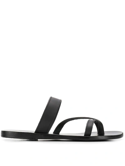 Shop Ancient Greek Sandals Daphnae Sandals In Black