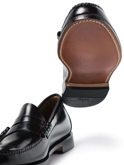 G.h. Bass & Co. Weejuns Heritage Larson Leather Loafers In Black