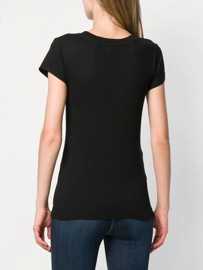 L Agence Ressi Crew Neck T-shirt In Black