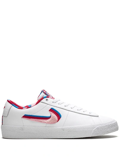 Shop Nike Sb Blazer Low Gt "parra" Sneakers In White