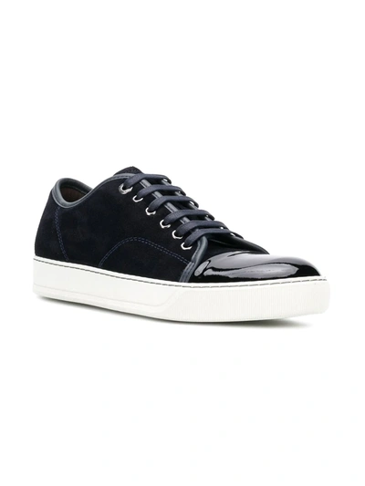 Lanvin Dbb1 Suede Sneakers In Multi