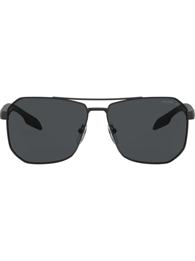 Prada Linea Rossa Sunglasses In Black | ModeSens