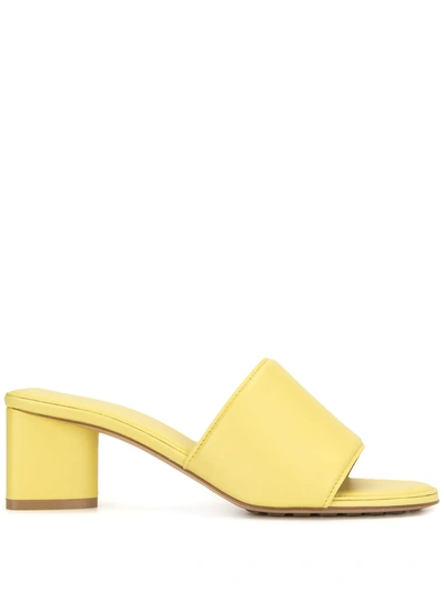 Shop Bottega Veneta Low-heel Slip-on Mules In Yellow