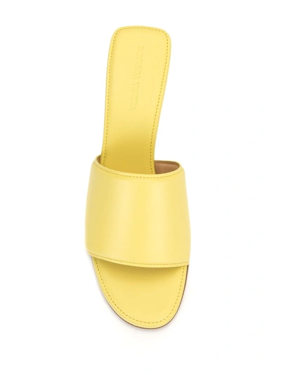 Shop Bottega Veneta Low-heel Slip-on Mules In Yellow