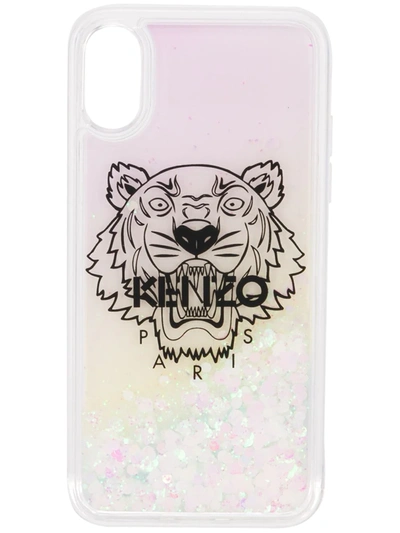 Shop Kenzo Iphone X Tiger Case In Pink