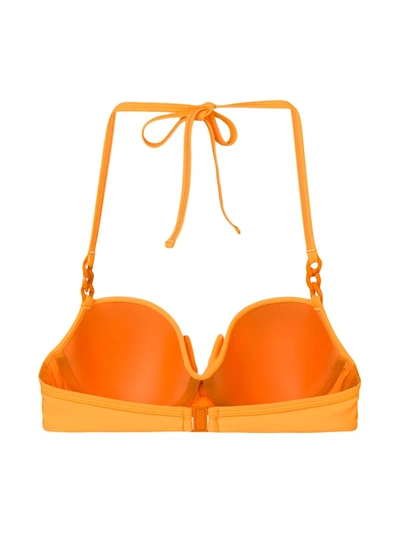 Shop Marlies Dekkers Papillon Plunge Balcony Bikini Top In Orange