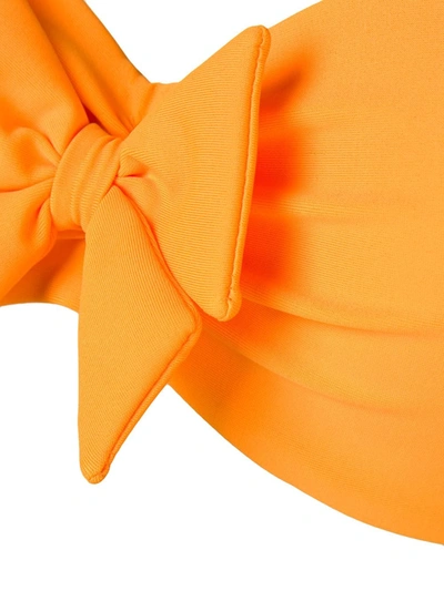 Shop Marlies Dekkers Papillon Plunge Balcony Bikini Top In Orange