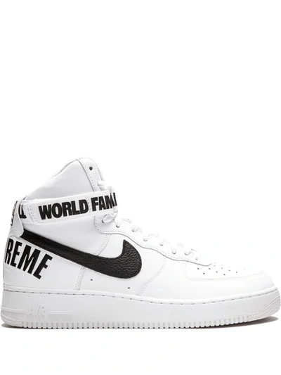 Nike X Supreme Air Force 1 High Sneakers In White | ModeSens